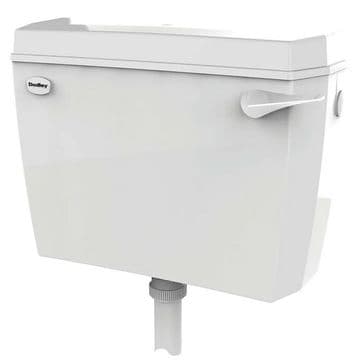 Dudley Acclaim Low Level White Plastic Toilet Cistern - 06095655