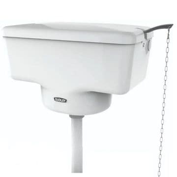 Dudley Well Bottom Rubberwell High Level Cistern White - 06095687
