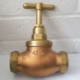 DZR Brass 42mm Compression Stop Cock - 07001640