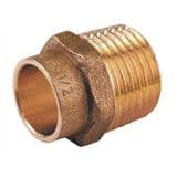 End Feed Brass Male Iron to Copper 15mm x 1/2 - 26031512