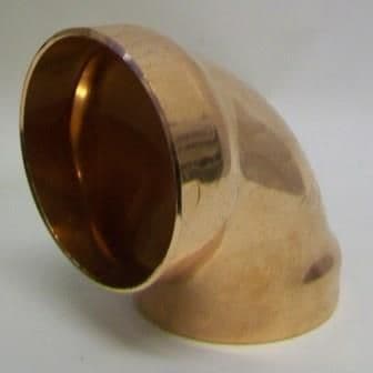 End Feed Copper to Copper Solder Elbow 67mm - 26000015