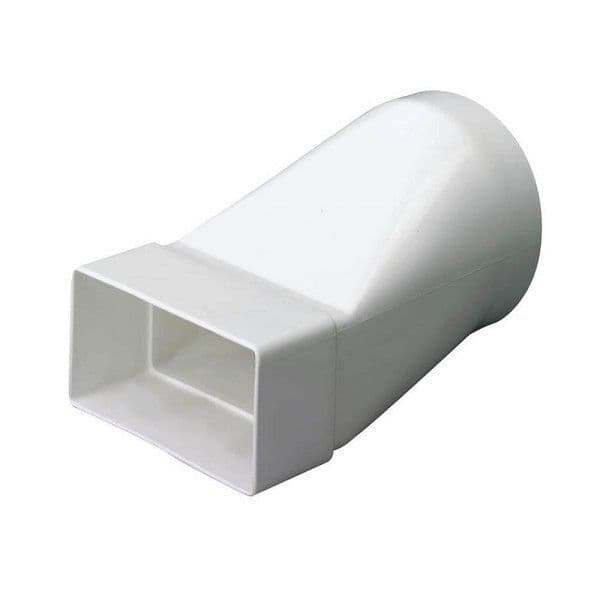 Flat Channel to Flexible Round Ducting Ventilation Adapter