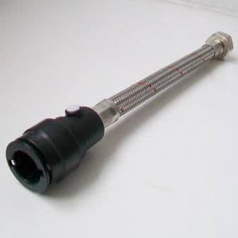 Flexible Bath Tap Connector 3/4 x 22mm Pushfit Iso Valve - 54000568