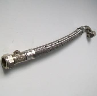 Flexible Bent Tap Connector Hose with 15mm Isolation - 54000020