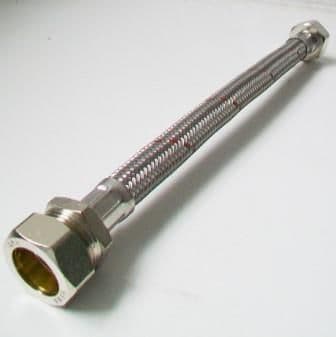 Flexible Hose Bath Tap Connector 3/4 x 22mm Compression 300mm - 54000569