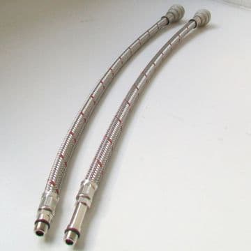 Flexible Monobloc Tap Connectors Push Fit M10 - M12 500mm 