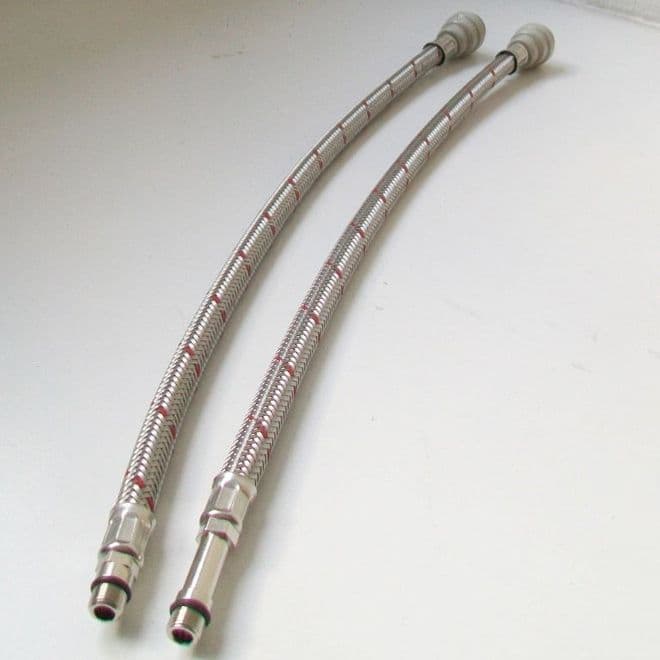 Flexible Monobloc Tap Connectors Push Fit M10 - M12 500mm
