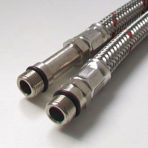 Flexible Monobloc Tap Tails 15mm Compression M10 or M12 300mm