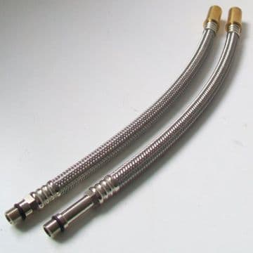 Flexible Monobloc Tap Tails with 15mm Spigot M10 - M12 300mm