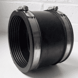 Flexible Rubber 4" (110mm) Soil Pipe Connector 100mm-115mm - 54000440