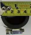 Flexible Rubber Connector for 44mm - 49mm Waste Pipe