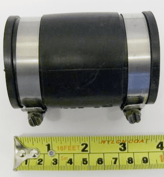 Flexible Rubber Connector for 44mm - 49mm Waste Pipe