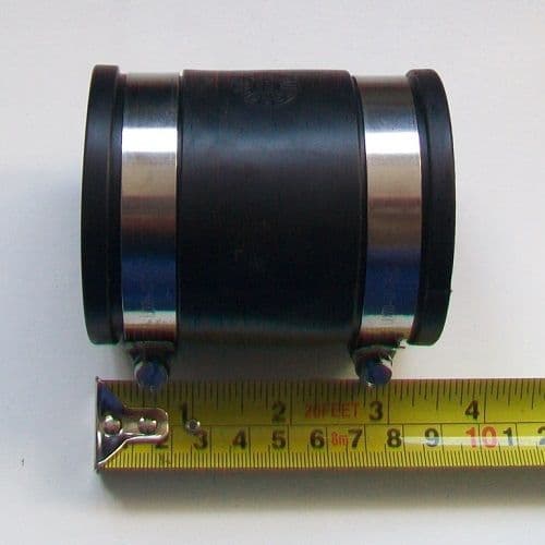 Flexible Rubber Waste Pipe Connector 2 inch 54mm to 59mm