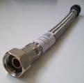 Flexible Hose Connector 1/2 x 15mm Push Fit Iso Valve 300mm