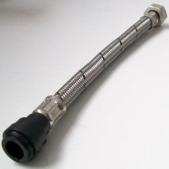 Flexible Tap Connector 1/2 x 15mm Pushfit 500mm  - 54000559
