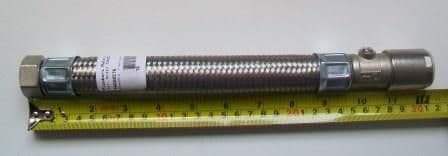 Flexible Tap Connector 22mm Metal Pushfit Iso 300mm - 54000576