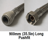 Flexible Tap Connector Long 15mm Pushfit 900mm - 54000566