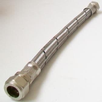 Flexible Toilet Inlet Connector 1/2 x 15mm Compression 300mm - 54000550