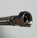Flexible Toilet Inlet Connector 15mm Isolating Valve 500mm - 54000584