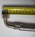 Flexible Toilet Inlet Connector Bent 15mm Push Fit 500mm - 54000015