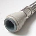 Flexible Toilet Inlet Connector Bent 15mm Push Fit 500mm - 54000015