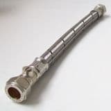 Flexible Toilet Inlet Connector with Isolating Valve 300mm - 54000540