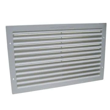 Flush Fitting Louvre Vent 370mm x 231mm - White - 70000270