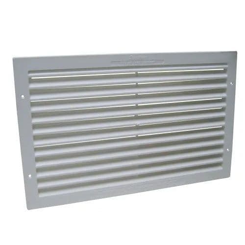 Flush Fitting Louvre Vent 370mm x 231mm - White - 70000270
