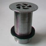 Flush Grated Chrome Urinal Waste 1.1/4 Long Tail - 74000634