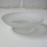 Frosted Glass Round Soap Dish - 01000023