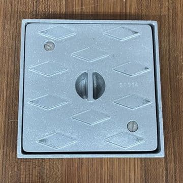 Galvanized Gully Drain Sealing Plate 6 inch / 152mm Square - 62000110