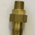 Gas Cooker Hose 1/2 inch Male Iron Union Type - 1.25mtr