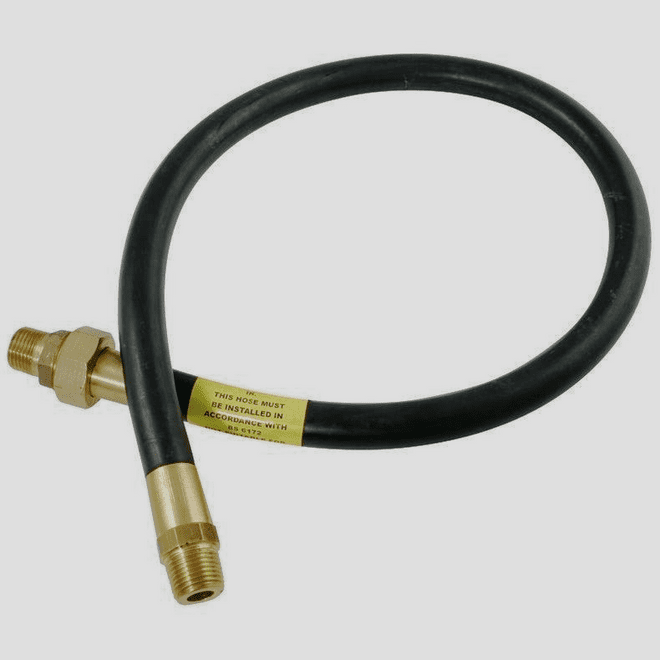 Gas Cooker Hose 1/2 inch Male Iron Union Type - 1.25mtr