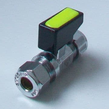 Gas / Water 8mm Microbore Isolation Lever Valve - 07002090