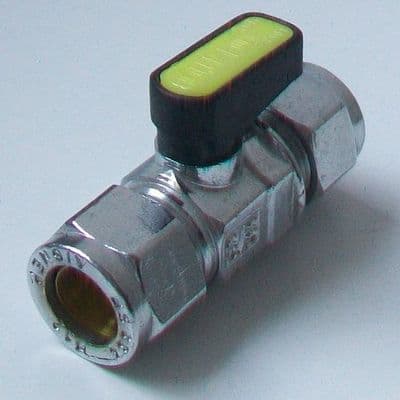 Gas / Water Microbore 15mm x 12mm Lever Isolation Valve - 07100213