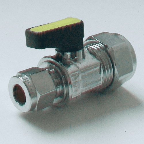 Gas / Water Reducing Isolation Lever Valve 15mm x 8mm - 07000751