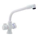 Gloucester White Monobloc Kitchen Sink Mixer Tap - 58SIG001