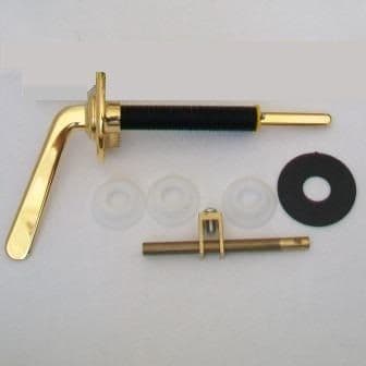 Gold Effect Duct Toilet Cistern Lever Handle 225mm - 08000313