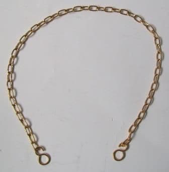 Gold Effect Metal Replacement Bath Plug Chain Link - 74000060