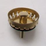 Gold Effect Mini Basket Strainer Waste Plug - 40000018