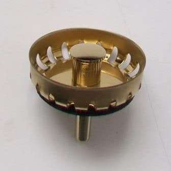 Gold Effect Mini Basket Strainer Waste Plug - 40000018