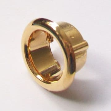 Gold Effect Plastic Basin Overflow Trim Large 24.5mm - 54000775