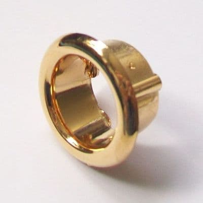 Gold Effect Plastic Basin Overflow Trim Large 24.5mm - 54000775
