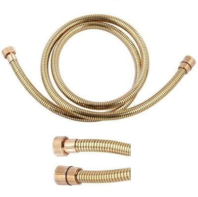 Gold Effect Plastic Coated Shower Hose 1.2 Metre - 50600360