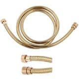 Gold Effect Plastic Coated Shower Hose 1.5 Metre - 50600380