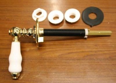 Gold Effect Traditional Duct Concealed Cistern Lever - 08000310