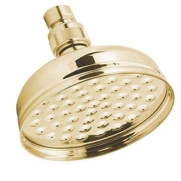 Gold Effect Traditional Overhead Shower Head Rose - 50302920