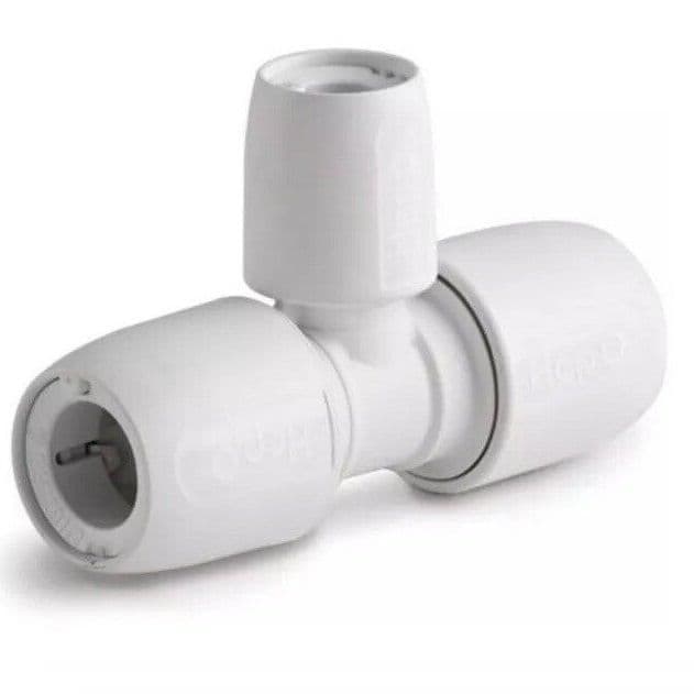 HEP2O Pushfit 15mm x 15mm x 10mm Tee HD13/15W