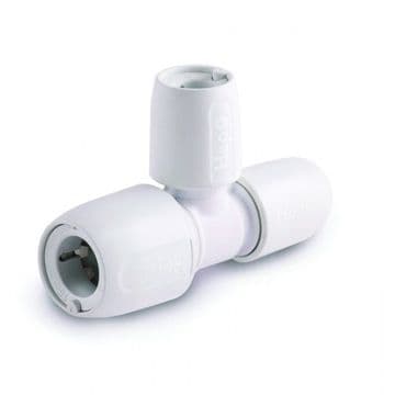 HEP2O Pushfit 22mm x 10mm x 10mm Tee HD14A/22W