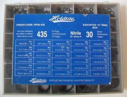 Holdtite Plumbers Rubber O Ring Box Large - 72000222